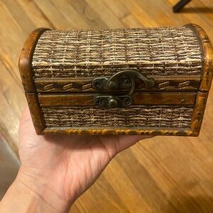 Vintage wooden jewelry box
